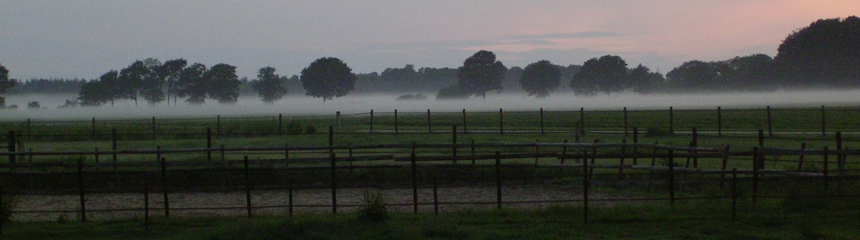 Ausblick bei Sonnenuntergang, Zonnehoek, exloo drenthe